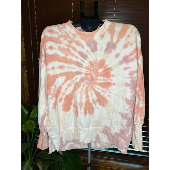 Abercrombie & Fitch oversized crew neck split hem tunic sweatshirt - Picture 1 of 4